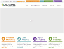 Tablet Screenshot of accudata.com